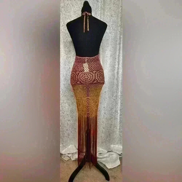 Forever 21 Crochet Swim Coverup in Orange - Picture 2 of 2